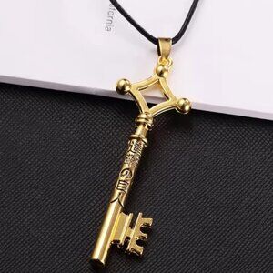 Attack on Titan Eren Key Necklace Bronze Tone Anime Pendant